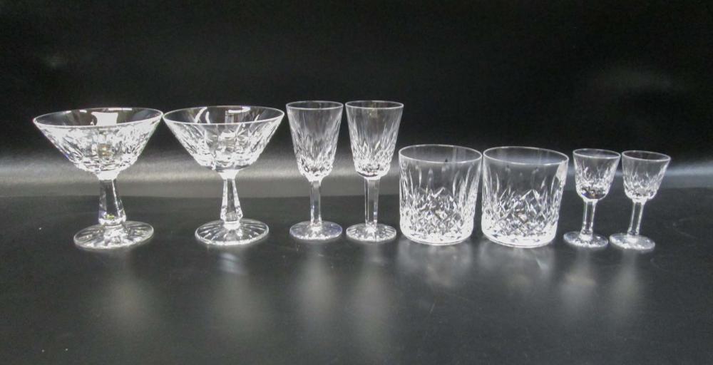 NINETEEN WATERFORD CUT CRYSTAL