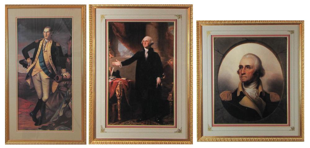 THREE GEORGE WASHINGTON PORTRAIT