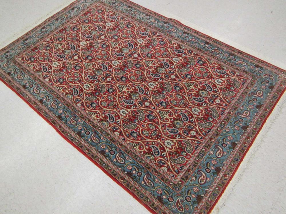 HAND KNOTTED PERSIAN AREA RUG  316abc