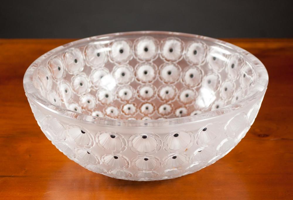 LALIQUE NEMOURS CRYSTAL BOWL  316ad6