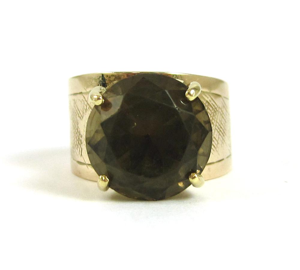 SMOKY QUARTZ AND FOURTEEN KARAT 316b9d