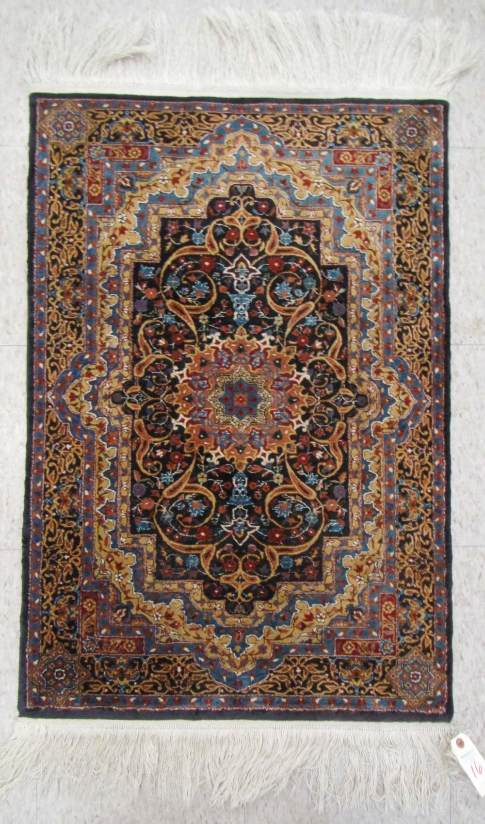 SILK SINO-PERSIAN AREA RUGS, FLORAL