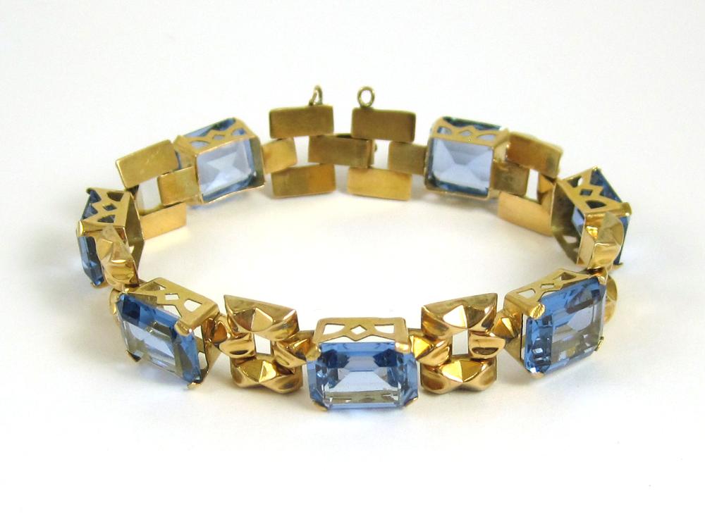 BLUE SPINEL AND FOURTEEN KARAT 316bf5