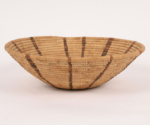 African woven basket bowl geometric 4f134