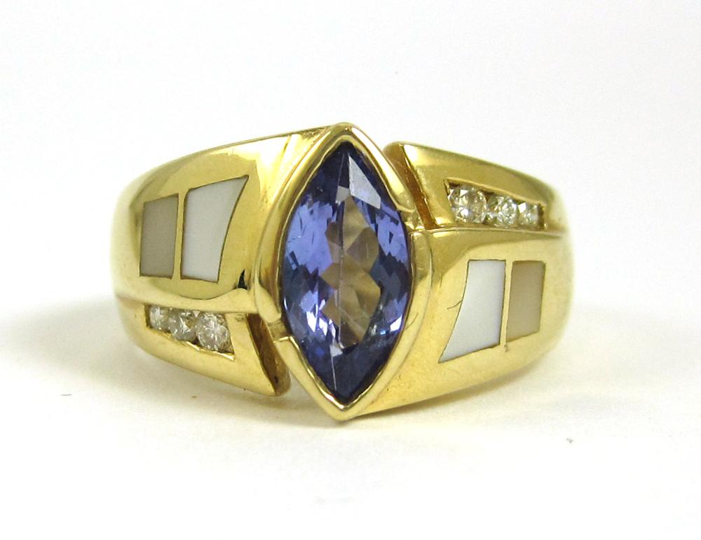 TANZANITE MOTHER OF PEARL AND 316c12