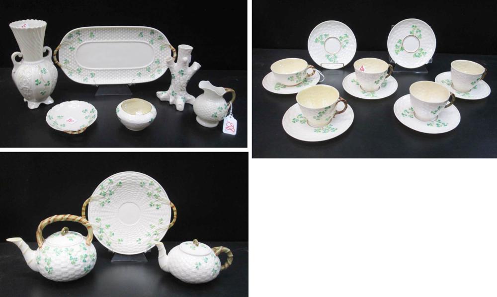 BELLEEK PARIAN PORCELAIN "SHAMROCK