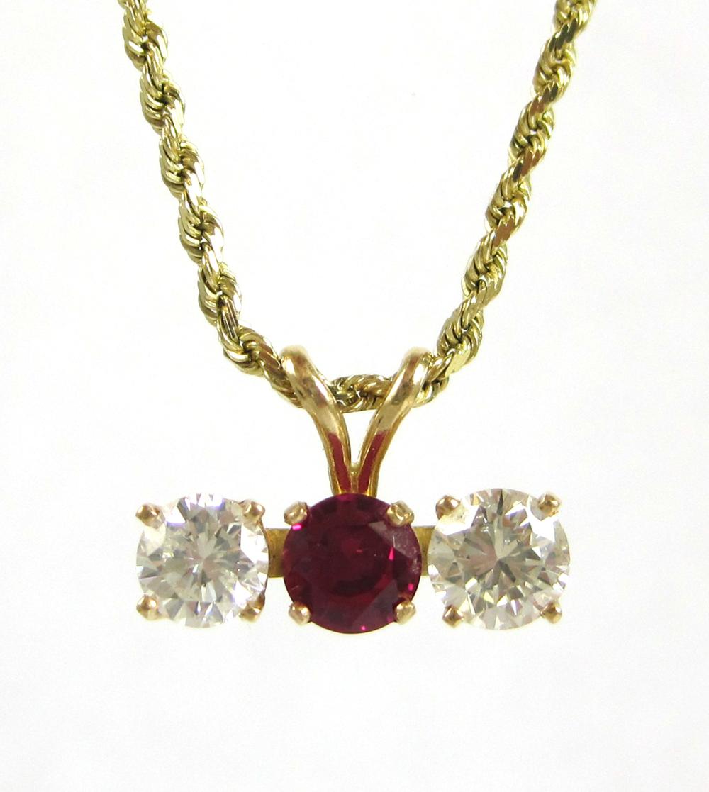 DIAMOND RUBY AND FOURTEEN KARAT 316c52