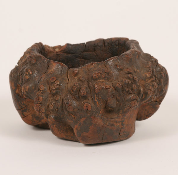 Early hand carved burl bowl. 2
