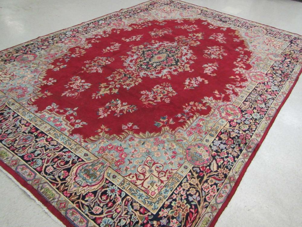 SEMI ANTIQUE PERSIAN KERMAN CARPET  316c78