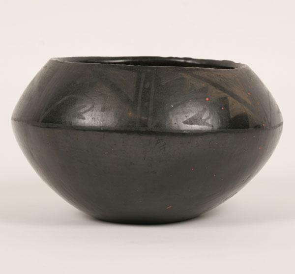 Native American Indian black pottery