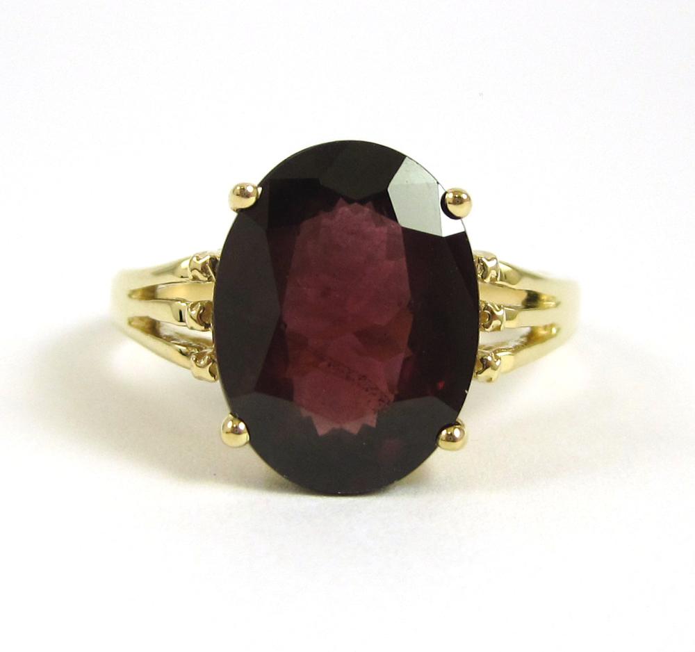 RHODOLITE GARNET AND FOURTEEN KARAT