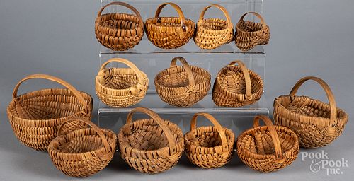 COLLECTION OF SMALL WOVEN BASKETSCollection 316d12