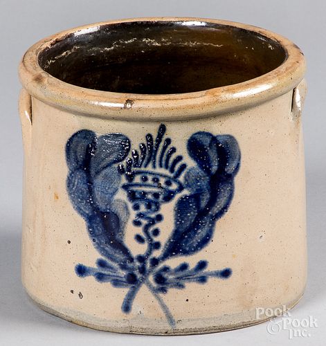 ONE-GALLON STONEWARE CROCK, 19TH C.One-gallon