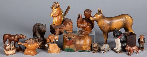 COLLECTION OF CARVED WOOD ANIMALSCollection 316d41