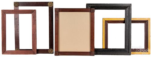 FIVE ASSORTED ANTIQUE FRAMESFive