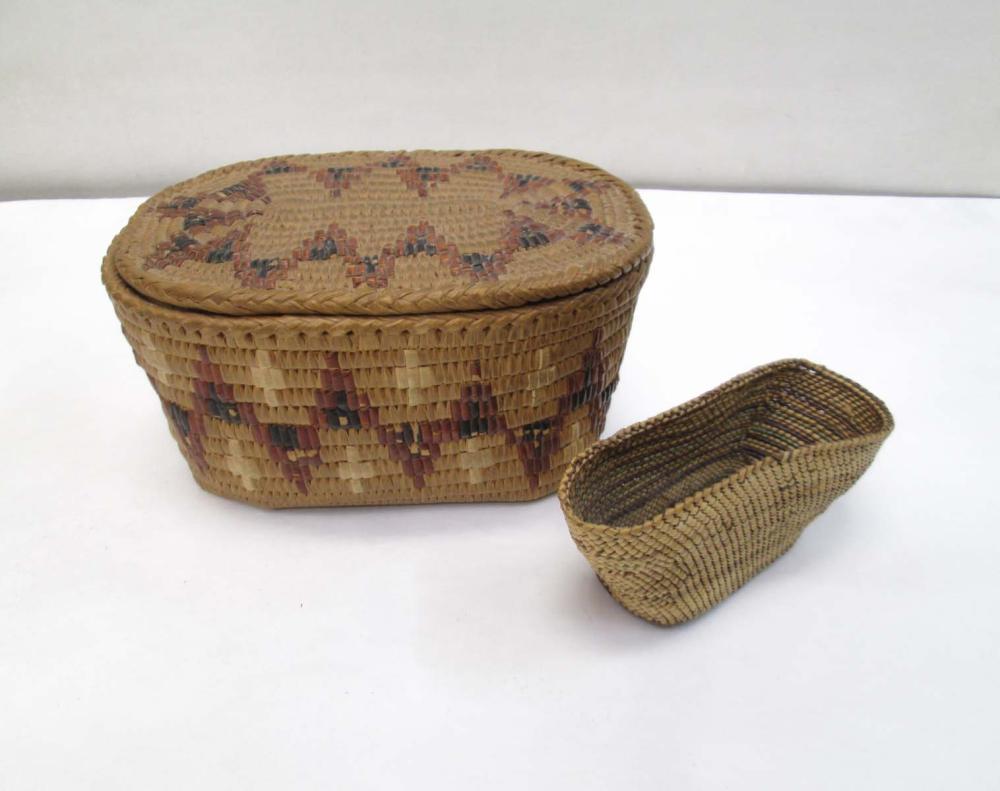 TWO NORTHWEST NATIVE AMERICAN BASKETS  316df2