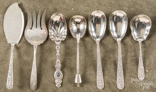 STERLING SILVER SERVING UTENSILS  316e4d