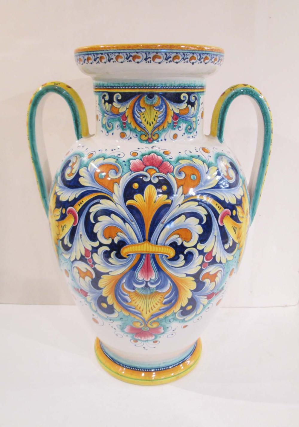 DERUTA ITALIAN MAJOLICA TWO HANDLE 316e6b