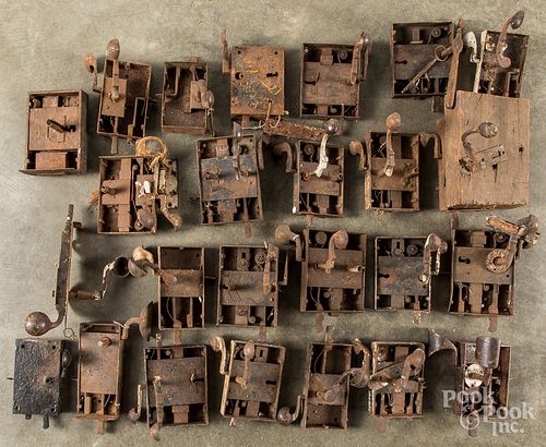 COLLECTION OF ANTIQUE IRON DOOR