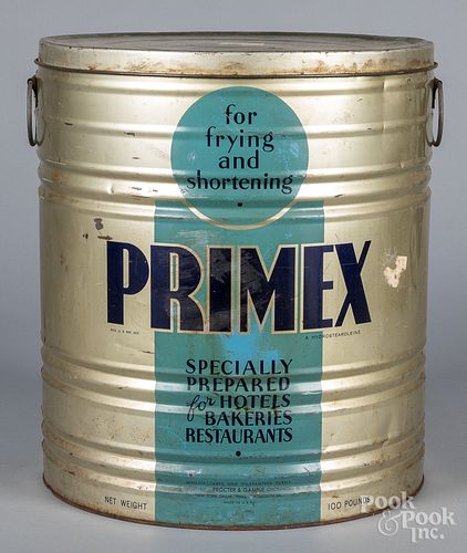 LARGE PRIMEX SHORTENING TINLarge