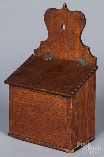 MAHOGANY HANGING BOX EARLY 19TH 316ef4