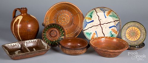 GROUP OF CONTINENTAL REDWARE AND 316f0d