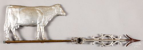 SWELL BODIED COW WEATHERVANE 19TH 316f2b