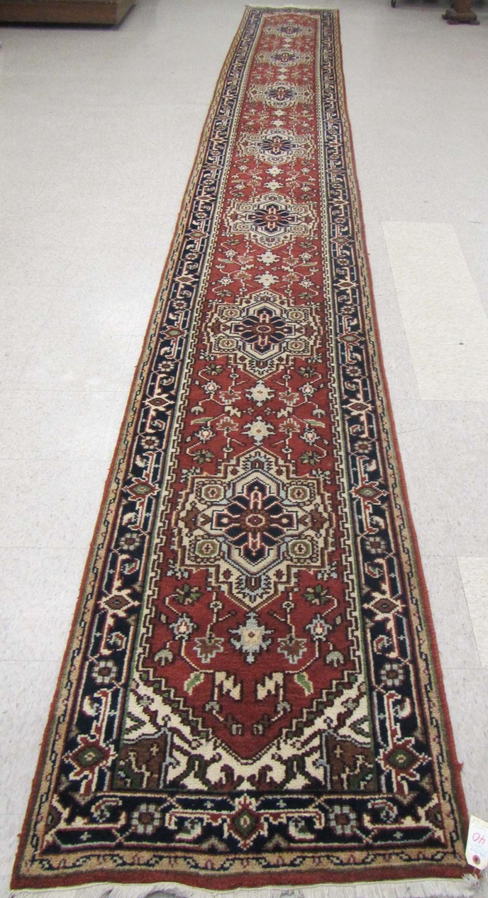 HAND KNOTTED ORIENTAL LONG RUG  316fba