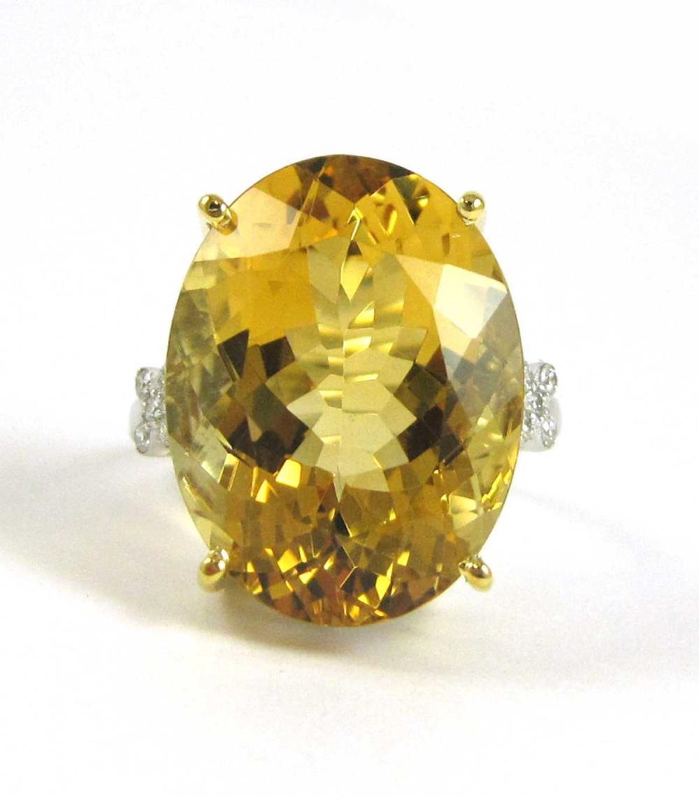 CITRINE DIAMOND AND FOURTEEN KARAT 317019