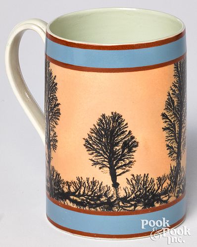 MOCHA MUGMocha mug , with seaweed decoration,