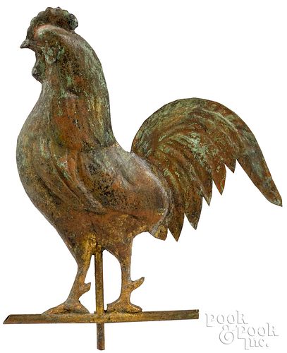DIMINUTIVE FULL BODIED COPPER ROOSTER 314942