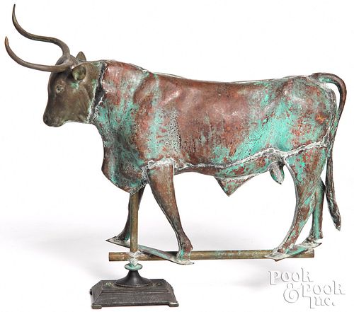 FULL BODIED COPPER STEER WEATHERVANE  314948