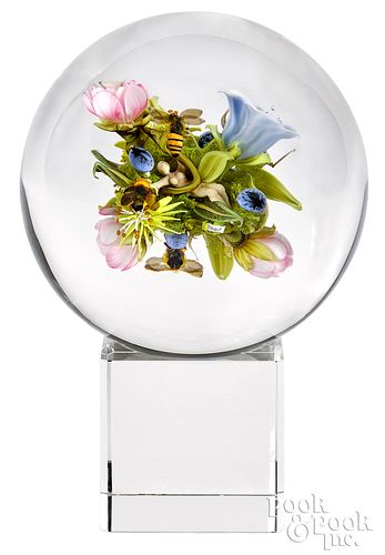 PAUL STANKARD GLASS PAPERWEIGHT