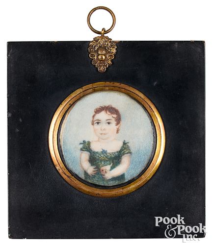 MINIATURE WATERCOLOR PORTRAIT OF 314952