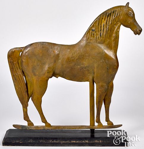 LARGE MOLDED COPPER STANDING HORSE 314956