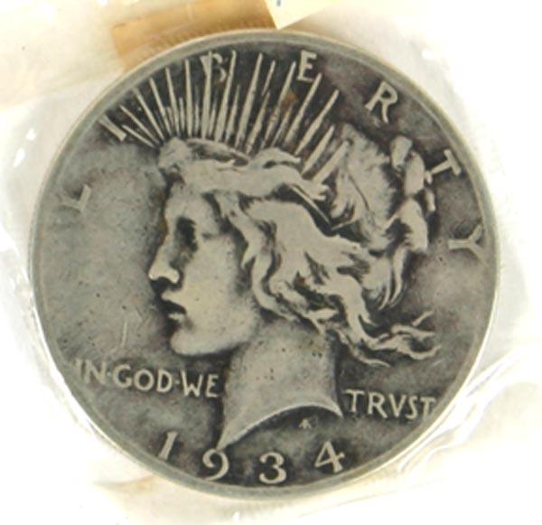 Two Silver Peace Dollars 1924 S 4edbe
