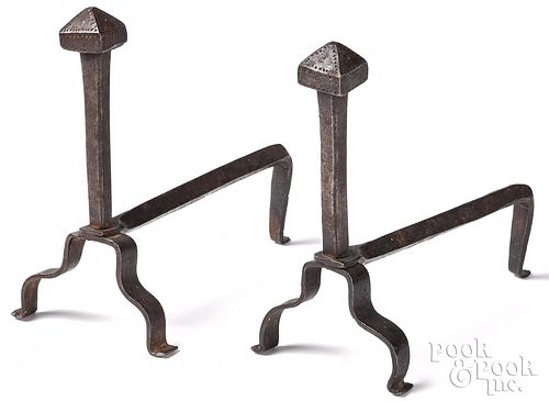 PAIR OF MINIATURE WROUGHT IRON 314991