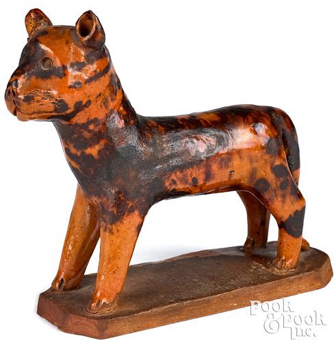 PENNSYLVANIA REDWARE CAT, 19TH