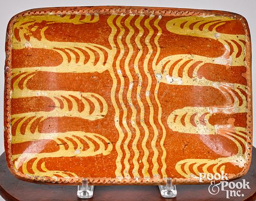 PENNSYLVANIA REDWARE LOAF DISH,