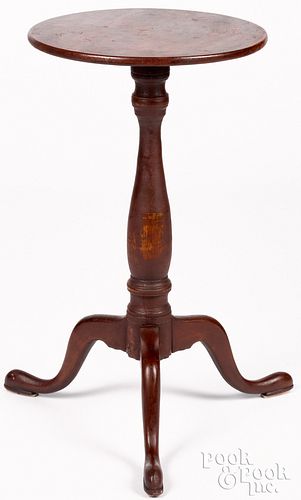 NEW ENGLAND PAINTED MAPLE CANDLESTAND,