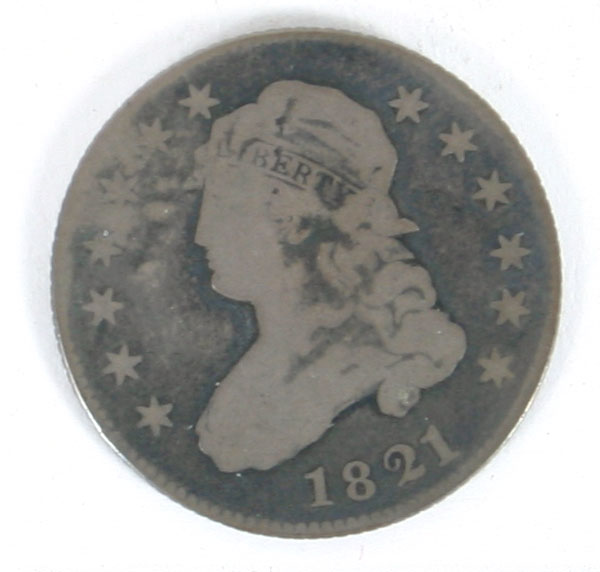 1821 Capped Bust Quarter Dollar 4edc6