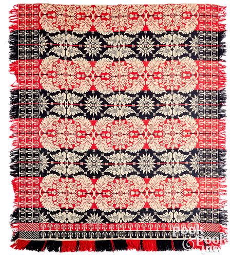 JACQUARD COVERLET CA 1840Jacquard 3149d8