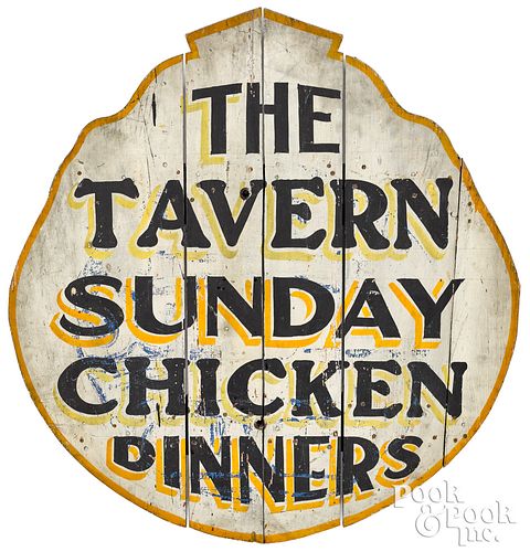 PAINTED PINE TAVERN TRADE SIGN,