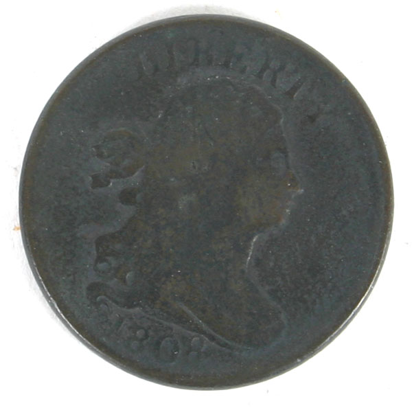 1808 Draped Bust Half Cent G VG 4edcd