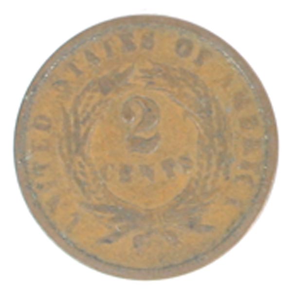 3 - Two Cent Pieces 1864 1866 1868