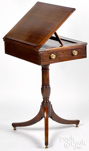 REGENCY MAHOGANY BOOK STAND EARLY 314a73