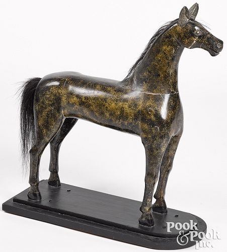 CARVED AND PAINTED HORSE 19TH 314abb