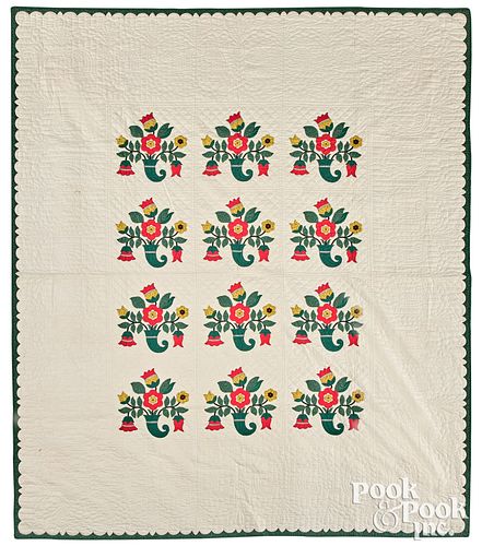 PENNSYLVANIA APPLIQUé QUILT, LATE