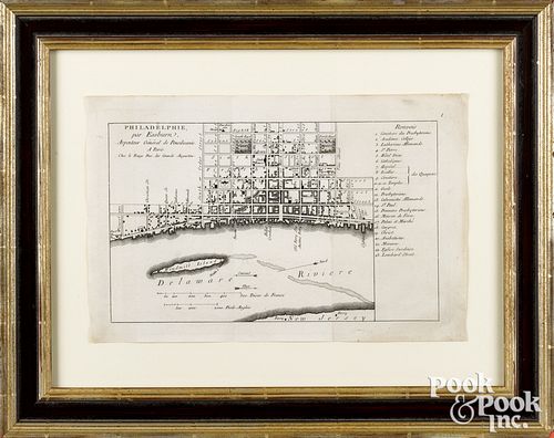 BENJAMIN EASTBURN MAP OF PHILADEPHIA,