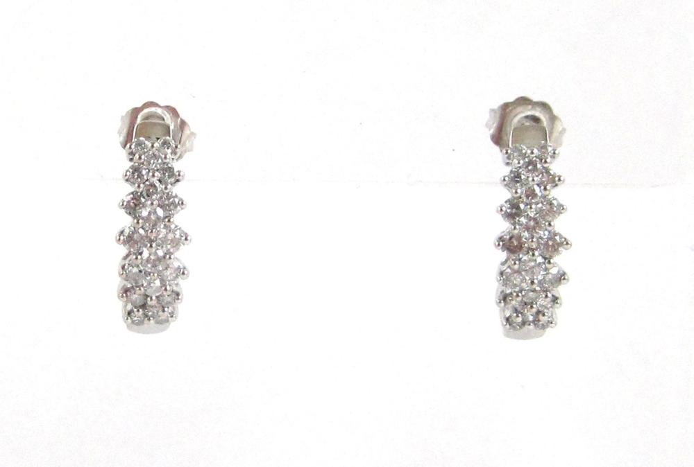 PAIR OF DIAMOND AND FOURTEEN KARAT 314b74